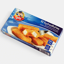 Iglo Fischstäbchen seit Herbst 2004 Iglo Fischstäbchen seit Herbst 2004