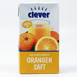 Clever Orangensaft bis 2003